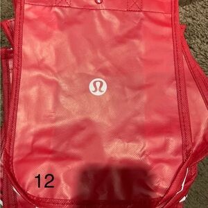 Lululemon Red Tote Bag, bundle and save, $7.00 each, going fast.